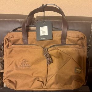 Filson Tan and Brown Men's Briefcase